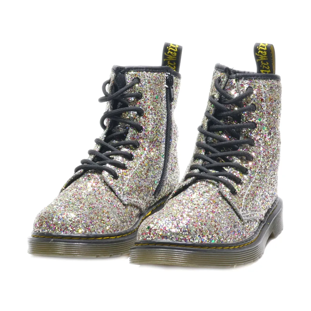 Dr. Martens Ankle Boots Leather Silver Colour For Kids