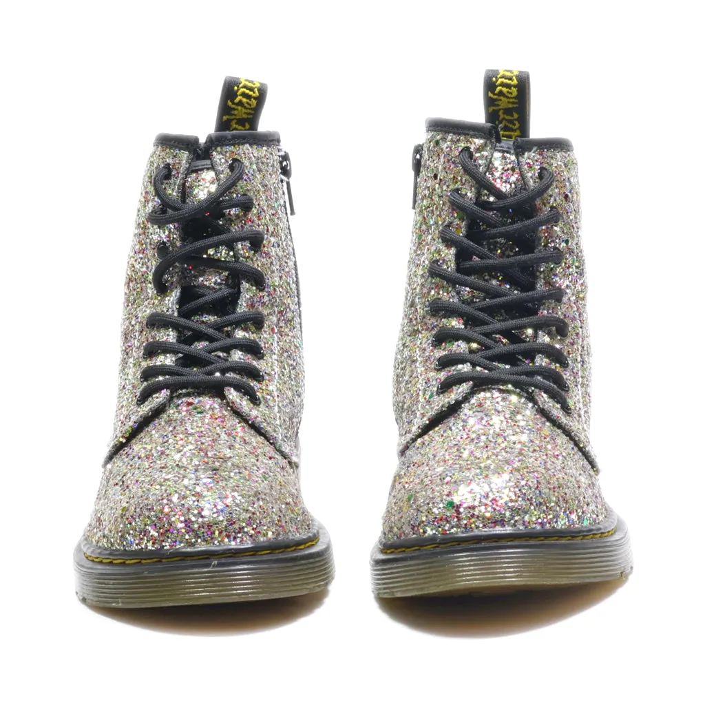 Dr. Martens Ankle Boots Leather Silver Colour For Kids