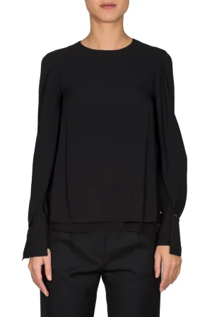 Draped Sleeve Blouse
