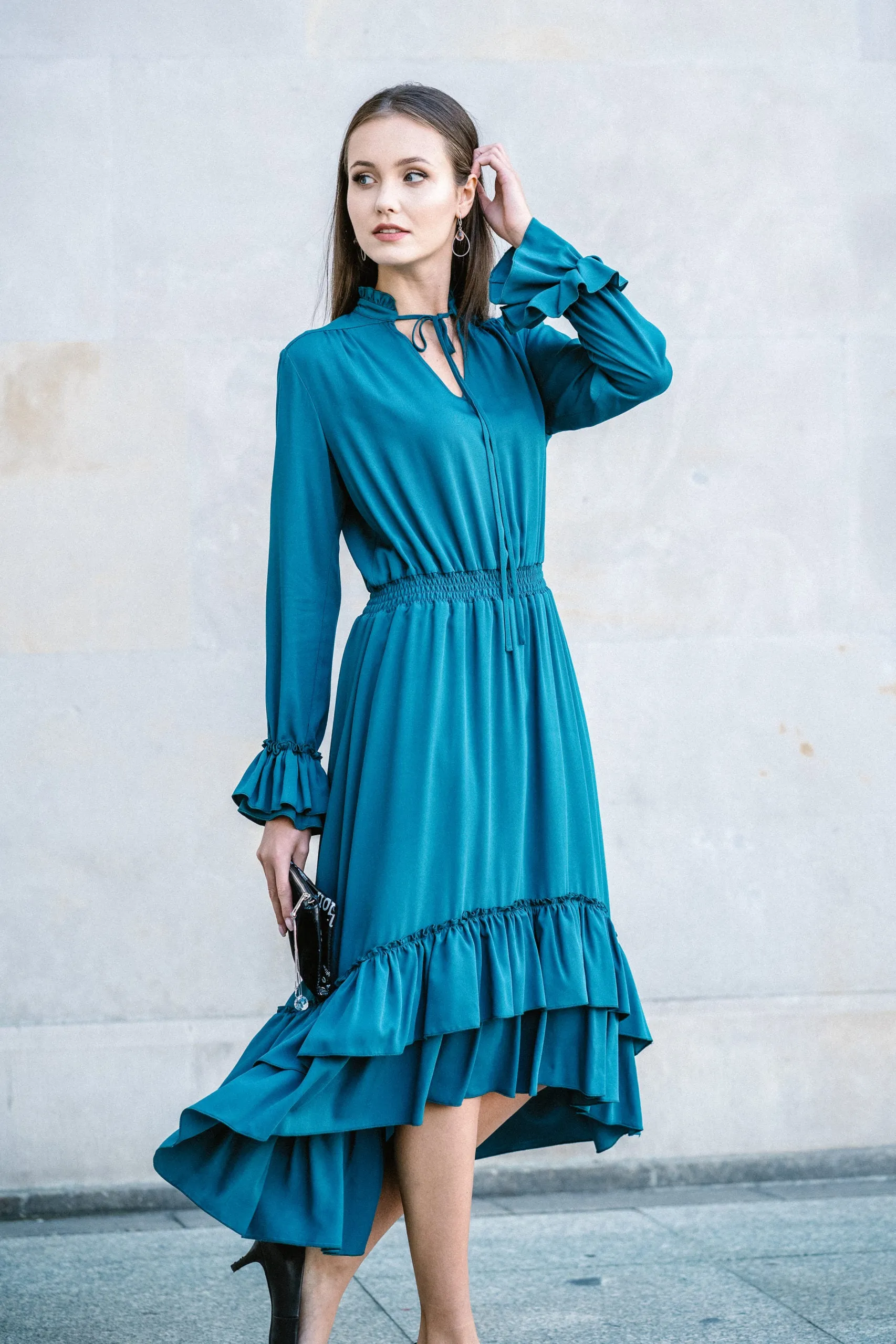 Dress Ruffles Sea