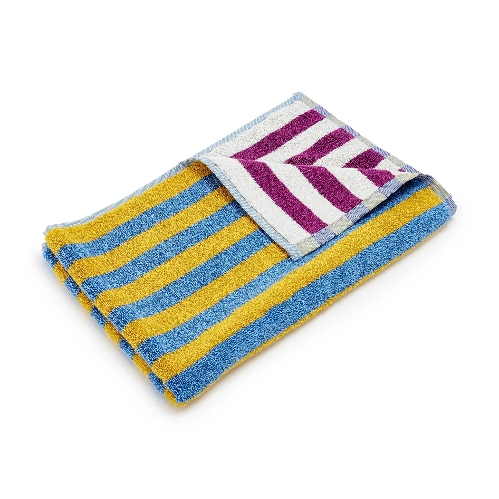 Dusen Dusen Bathroom Towel - Pink/ Red & Lime/ Purple