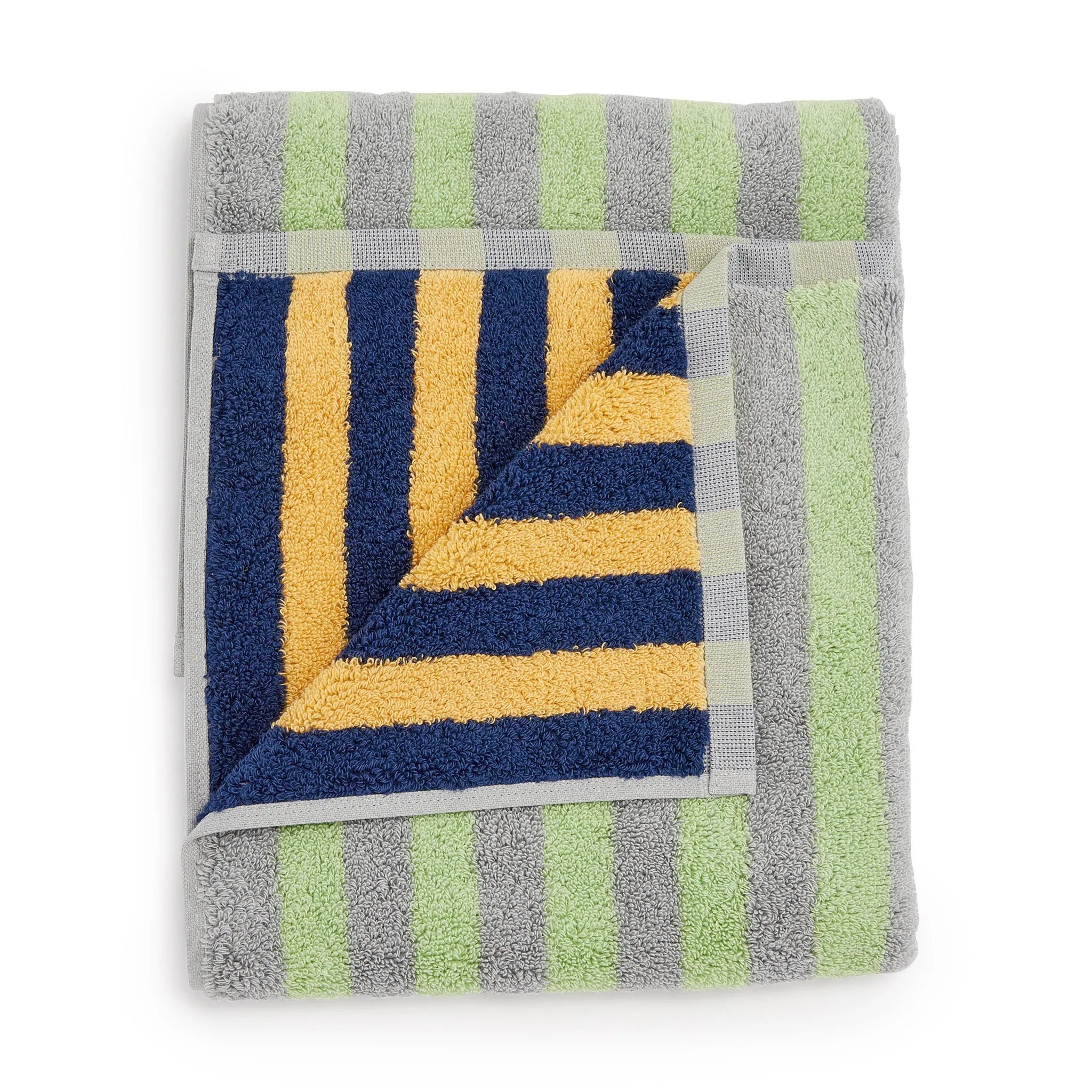 Dusen Dusen Bathroom Towel - Pink/ Red & Lime/ Purple