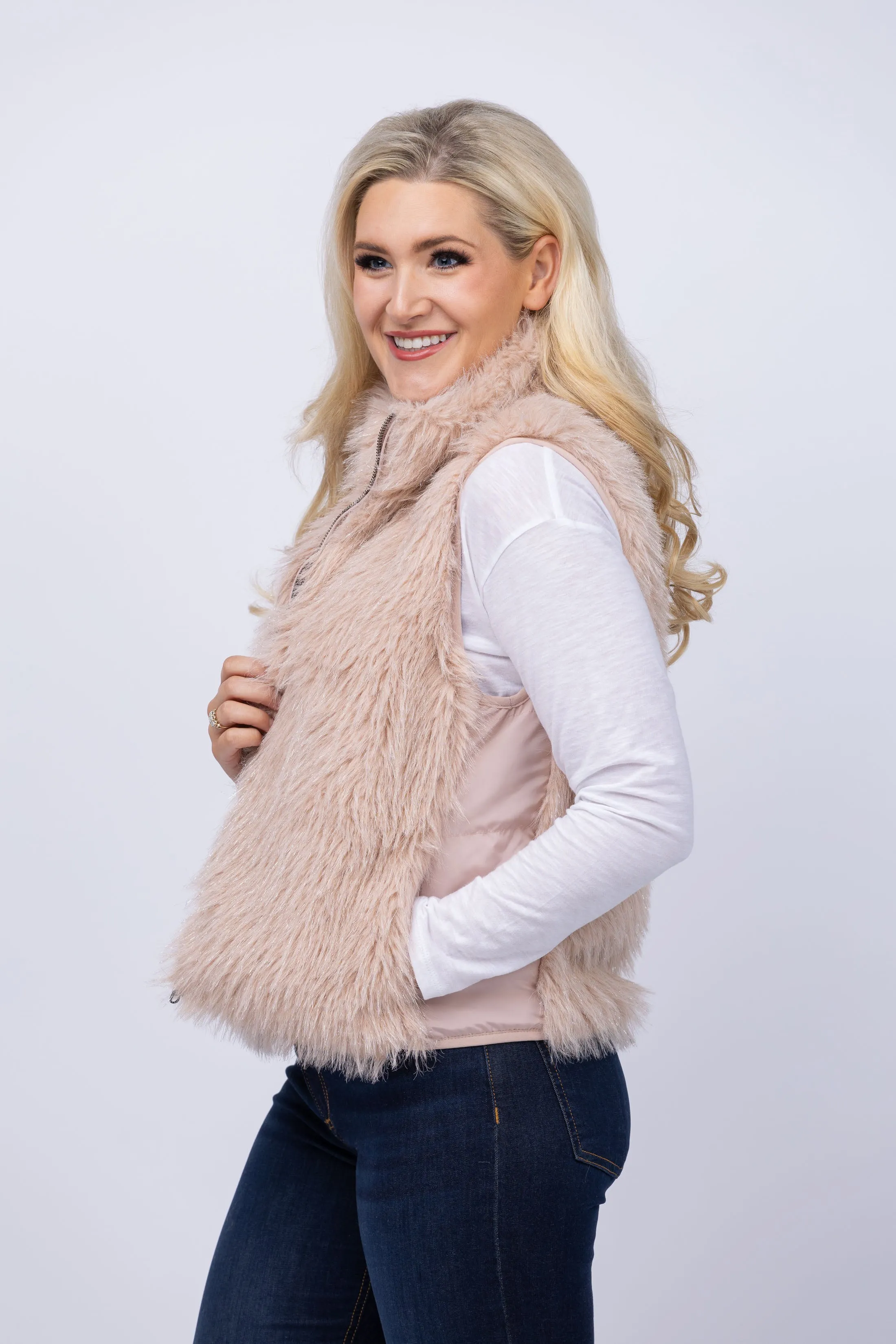 Dylan Reversible Vest in Stardust
