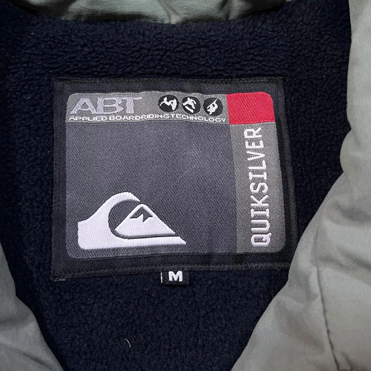 Early 00's QUIKSILVER ABT Colour Block Mini Logo Padded Puffer Jacket