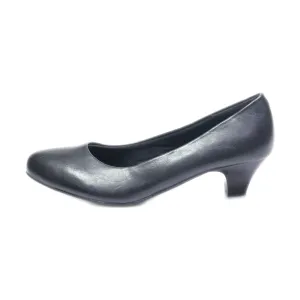 Easy Street Kitten Heels Leather Black Colour For Women