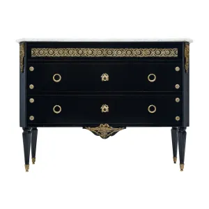 Ebonized Louis XVI Style Chest of Drawers