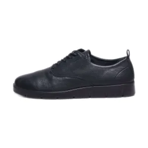 Ecco None Lace Ups Leather Black Colour For Women