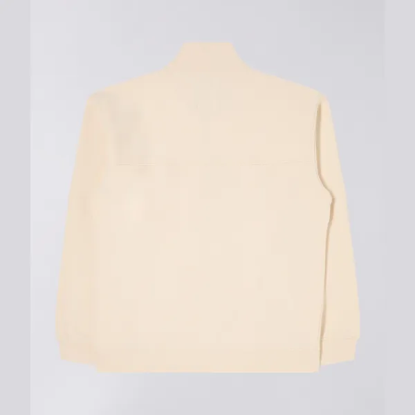 Edwin Koji Half Zip Sweat - Whitecao Grey
