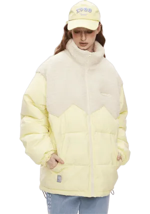 Eggshell Pattern Patchwork Jacket