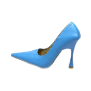 Ego Kitten Heels Leather Blue Colour For Women
