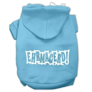 Ehrmagerd Screen Print Pet Hoodies Baby Blue Size Xs (8)