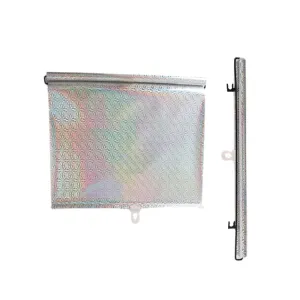 Electric Bike Telescopic Sunshade Rain Shield Motorcycle Rain Cover, Size: 50 x 125cm Silver