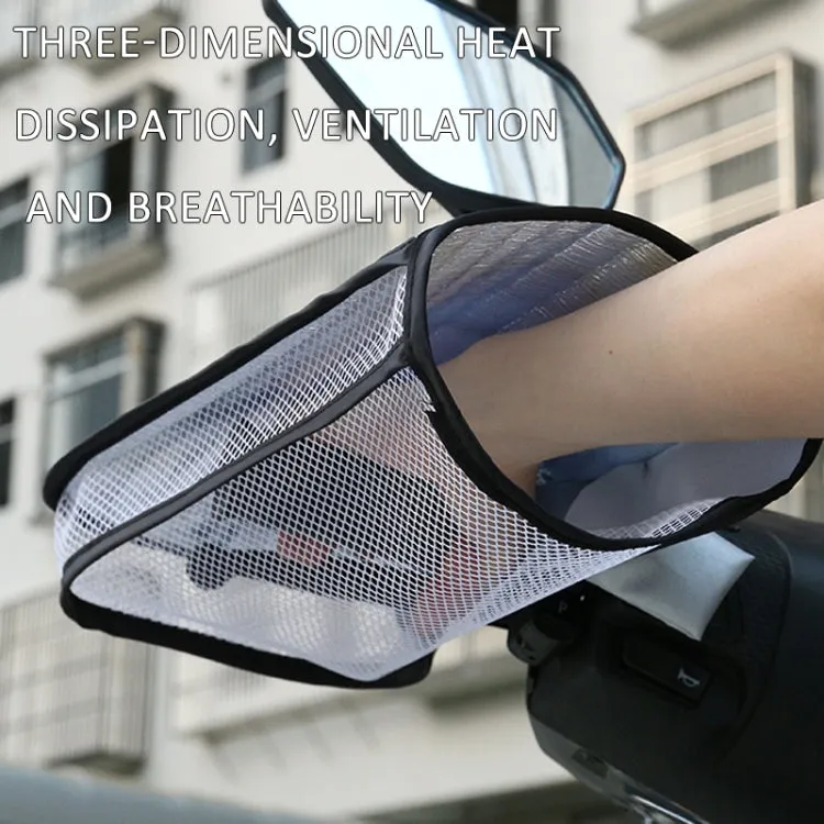 Electric Scooter Bicycle Handlebar Cover Summer Sun Protection Anti-UV Riding Gloves(Lucky Elephant)