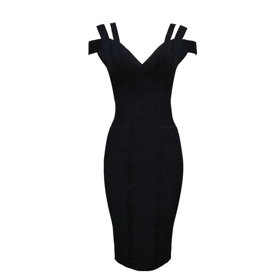 Elegan bandage sleeveless dress