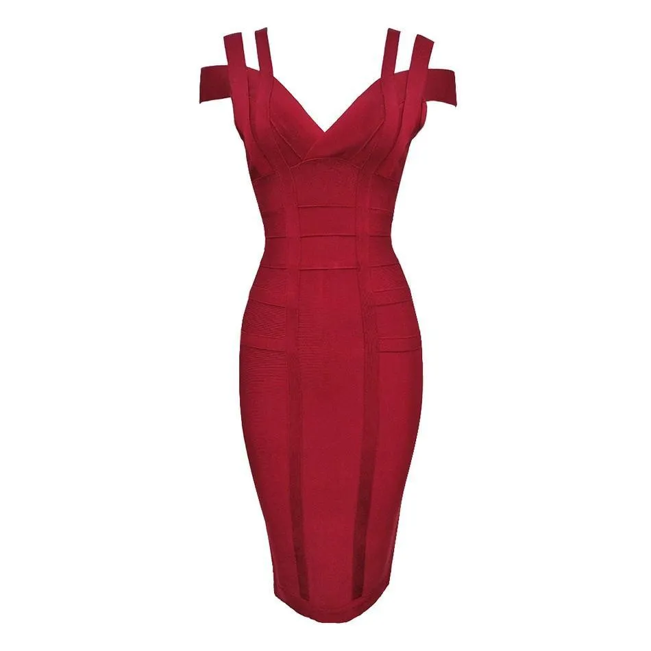 Elegan bandage sleeveless dress