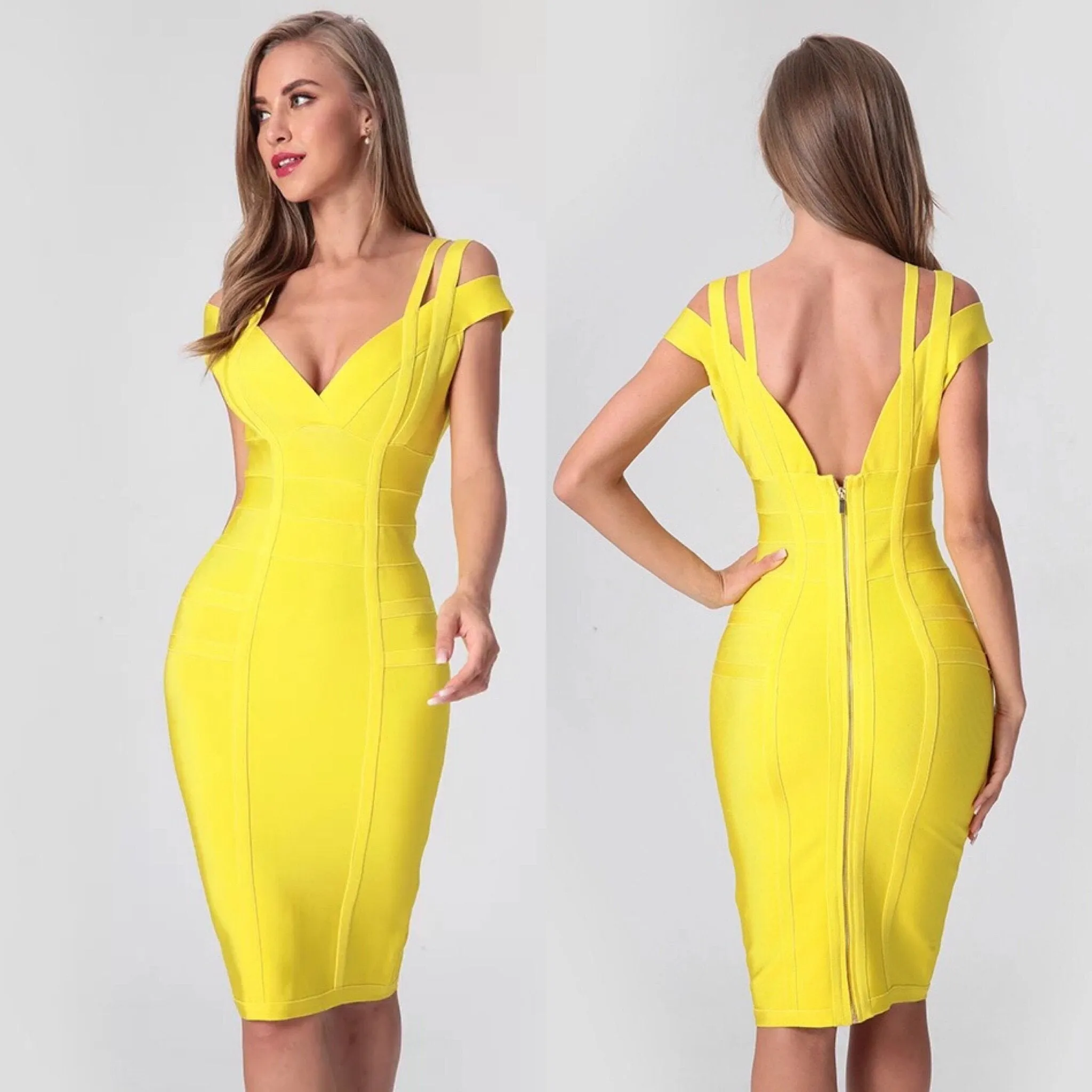 Elegan bandage sleeveless dress