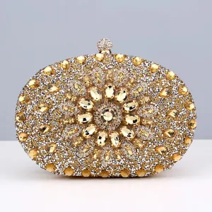 Elegance® Luxe Crystal Clutch Women Luxury Bag Evening Bag Wedding Crystal Ladies Cell Phone Pocket Purse Female Wallet for Party Quality Gift