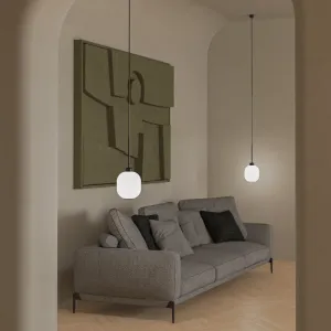 Elegant Curved Glass Pendant Light
