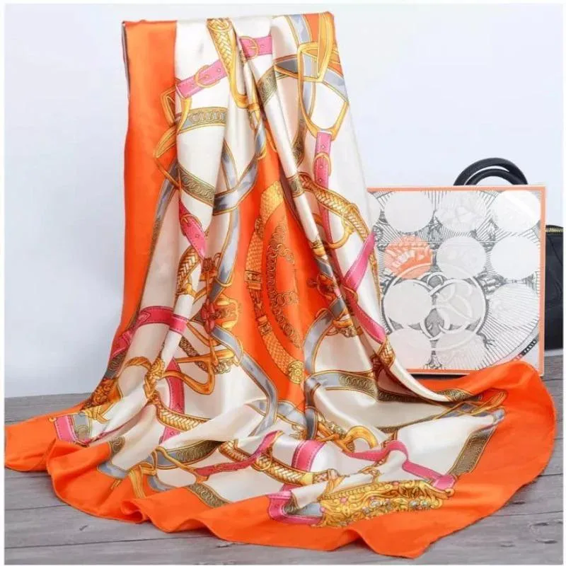 Elegant Floral Pattern Silk Scarf Collection