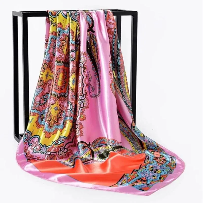 Elegant Floral Pattern Silk Scarf Collection