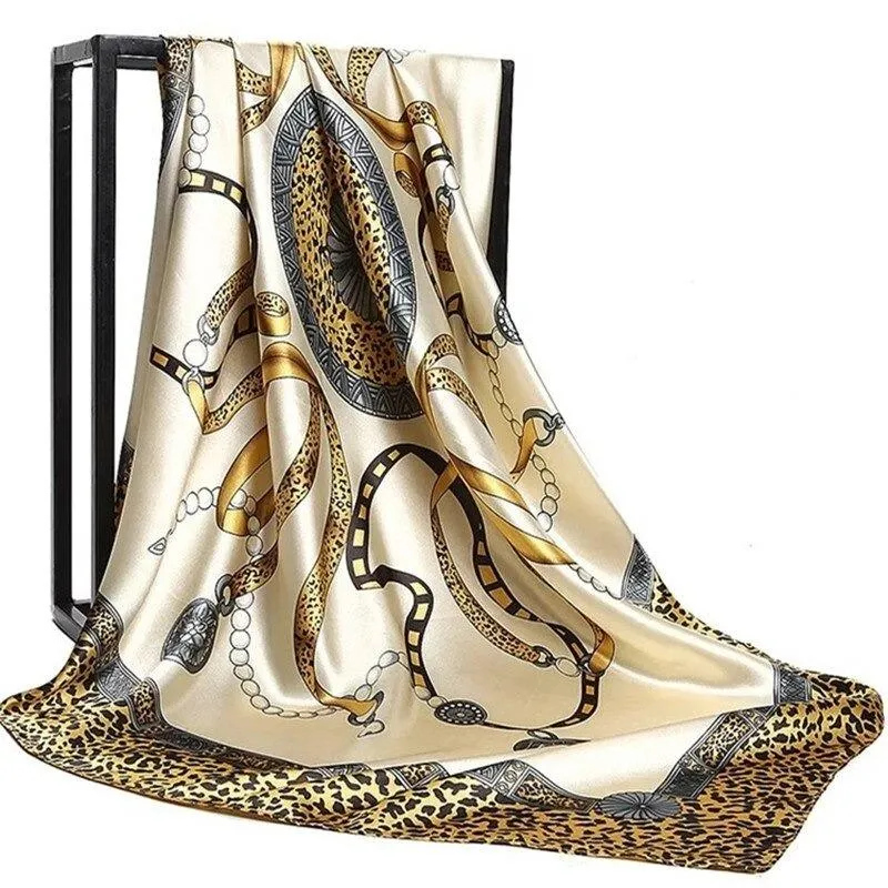 Elegant Floral Pattern Silk Scarf Collection