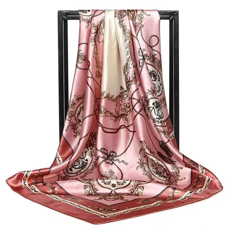 Elegant Floral Pattern Silk Scarf Collection