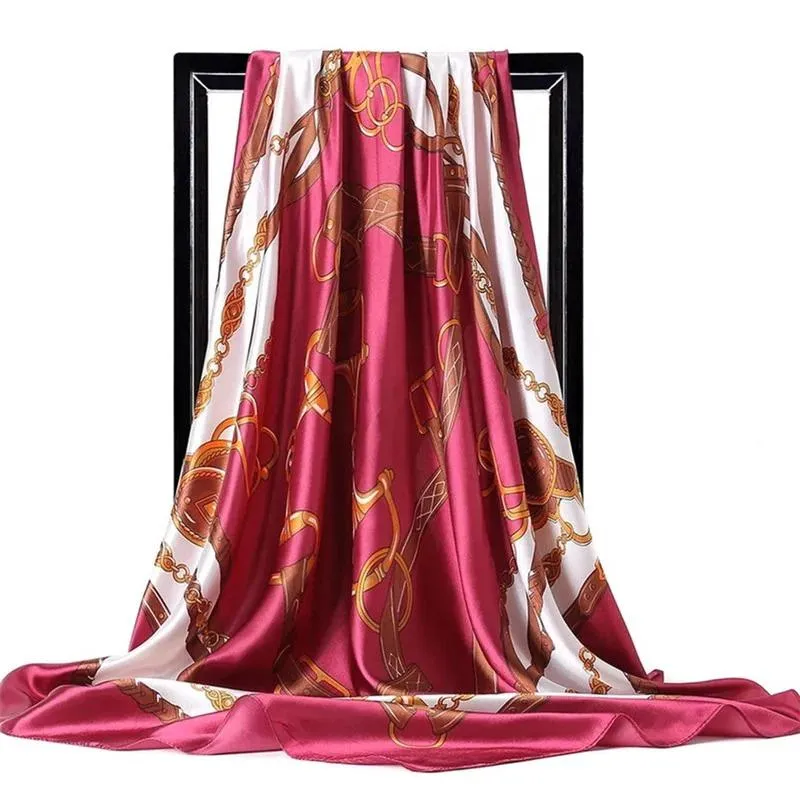 Elegant Floral Pattern Silk Scarf Collection