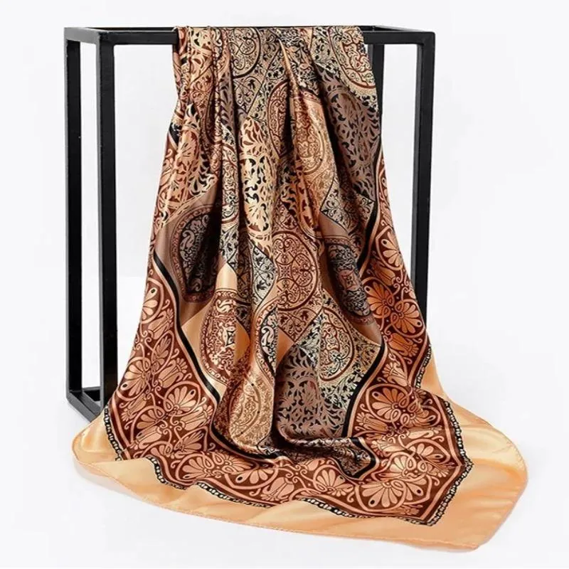Elegant Floral Pattern Silk Scarf Collection
