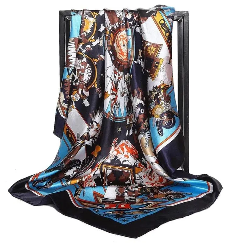 Elegant Floral Pattern Silk Scarf Collection