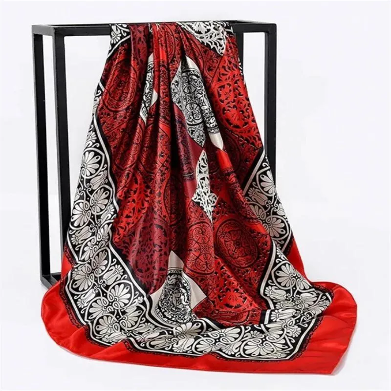 Elegant Floral Pattern Silk Scarf Collection