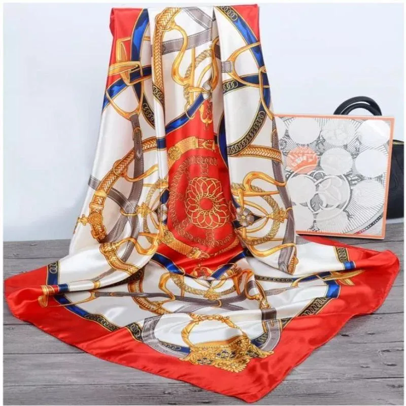 Elegant Floral Pattern Silk Scarf Collection
