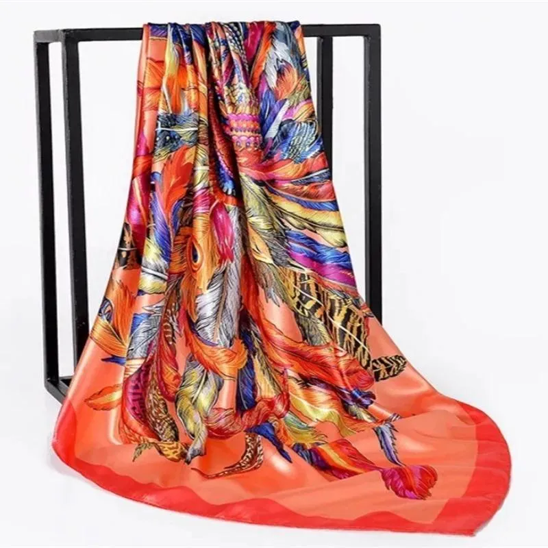 Elegant Floral Pattern Silk Scarf Collection