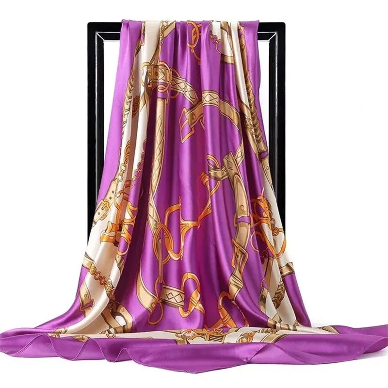 Elegant Floral Pattern Silk Scarf Collection