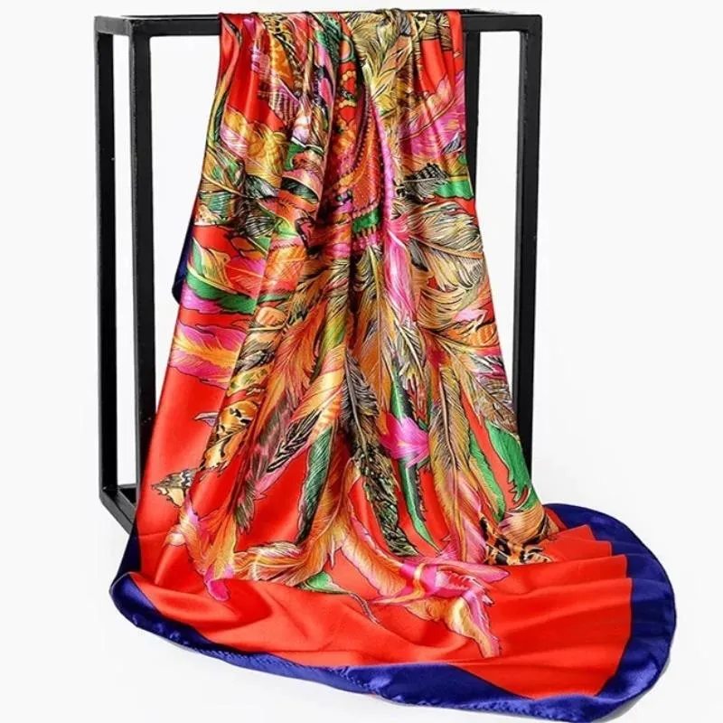 Elegant Floral Pattern Silk Scarf Collection