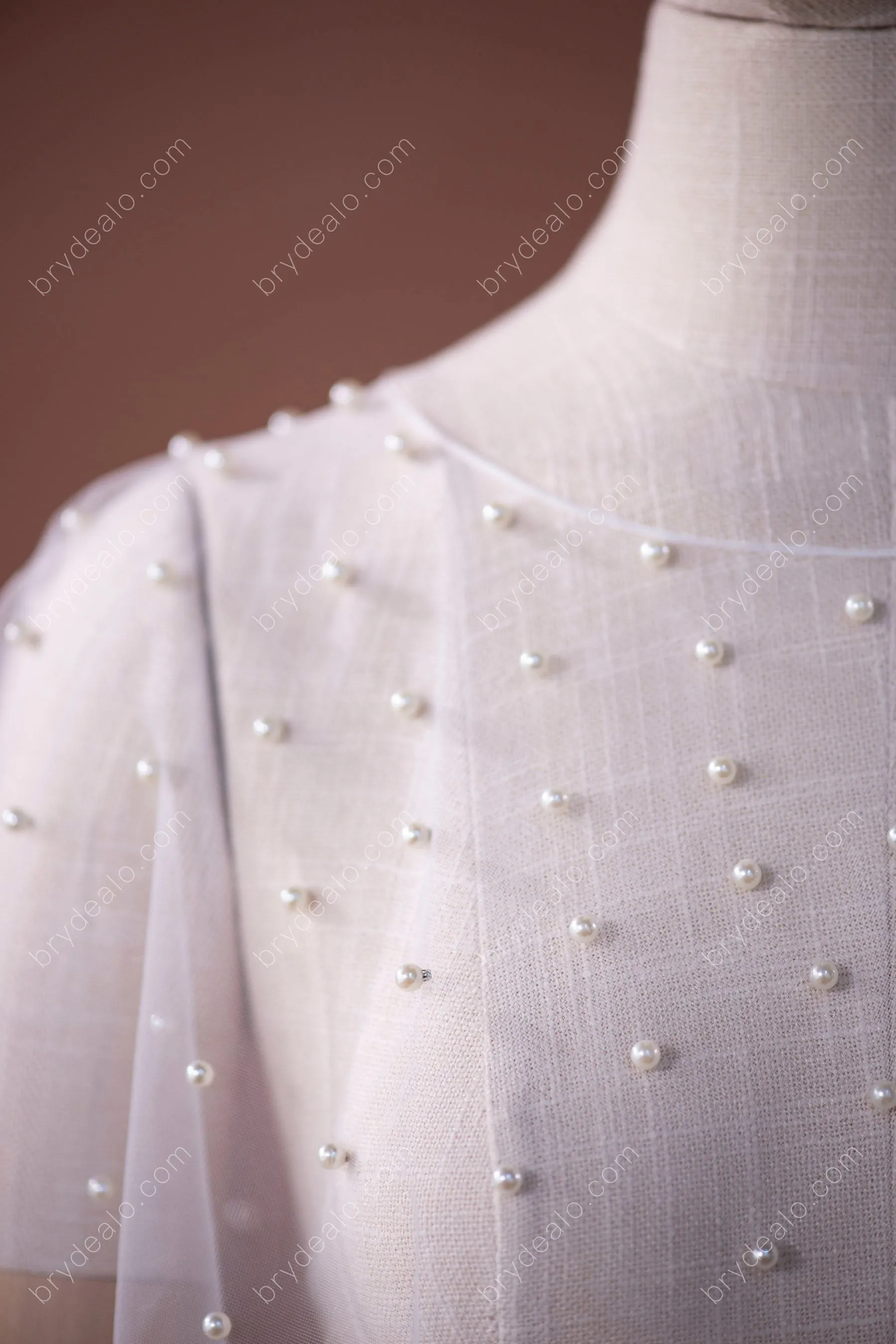 Elegant Pearls Bridal Cape for Wholesale