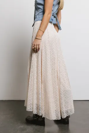 Eliza Lace Skirt in Cream - FINAL SALE