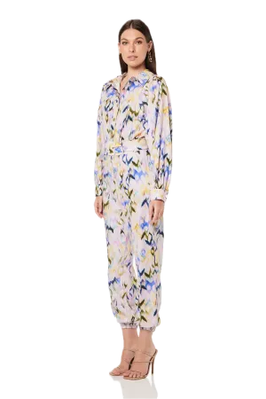 Elliatt Sallie Cotton Jumpsuit with Puffed Sleeves - 80's Glam Inspired