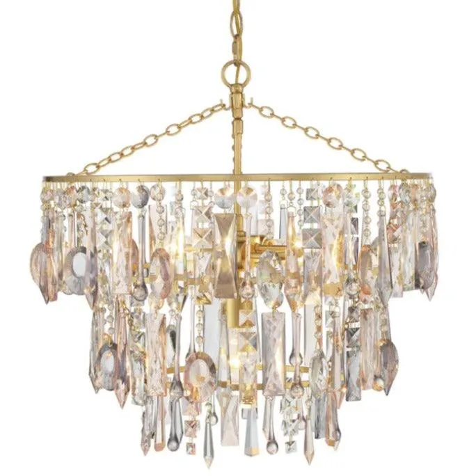 Elsa Tiered Cut Crystal Chandelier