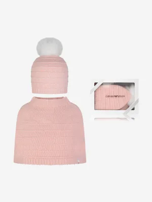Emporio Armani Baby Girls Wool Hat & Cape Set