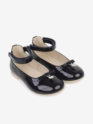 Emporio Armani Girls Patent Ankle Strap Shoes