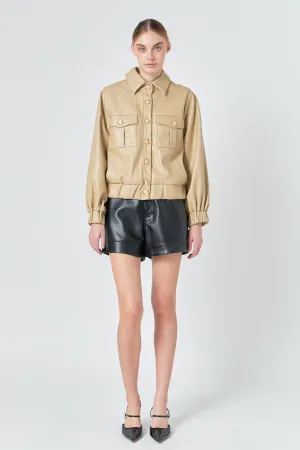 Endless Rose - Faux Leather Jacket