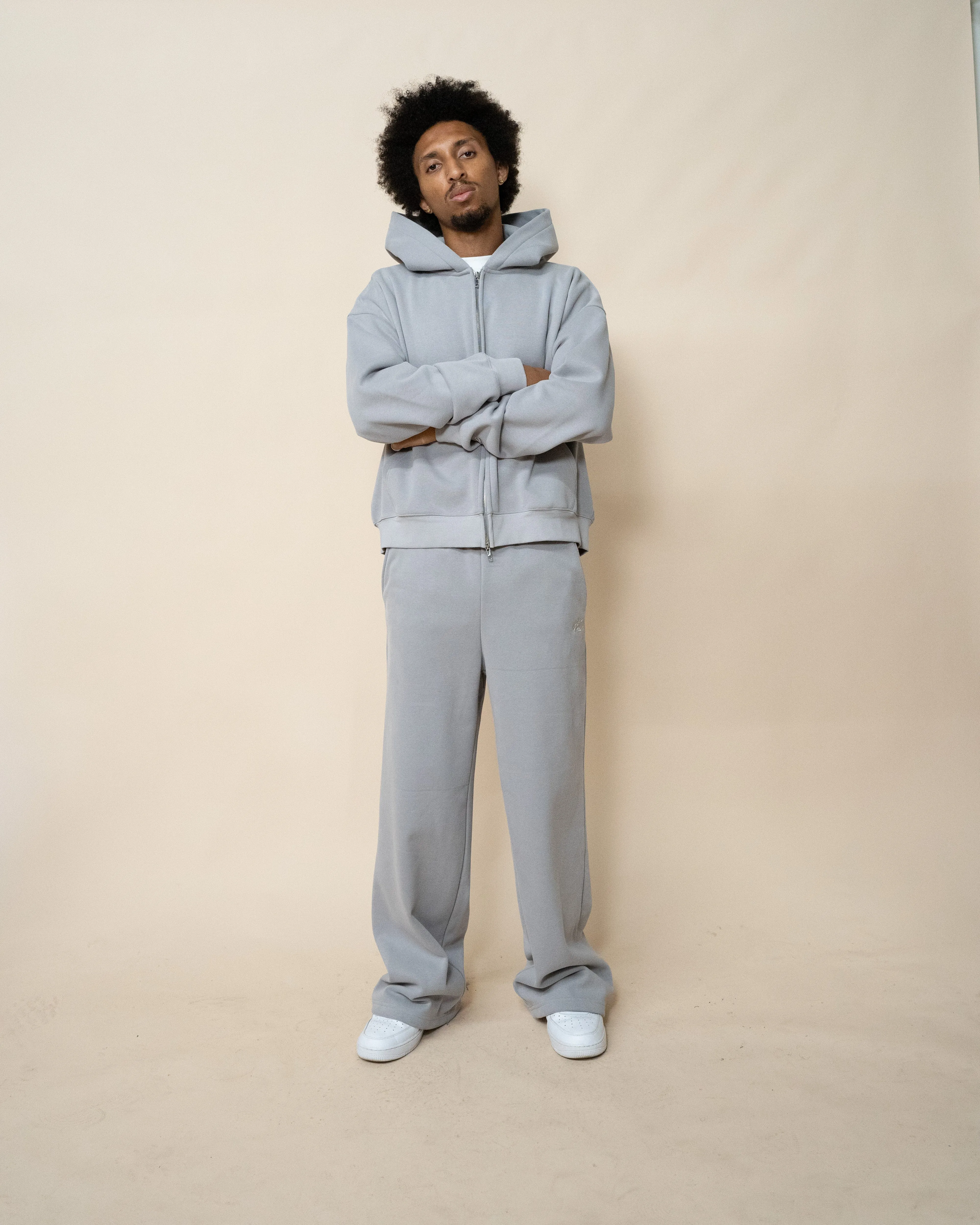 EPTM PERFECT BAGGY FLEECE PANTS - GREY