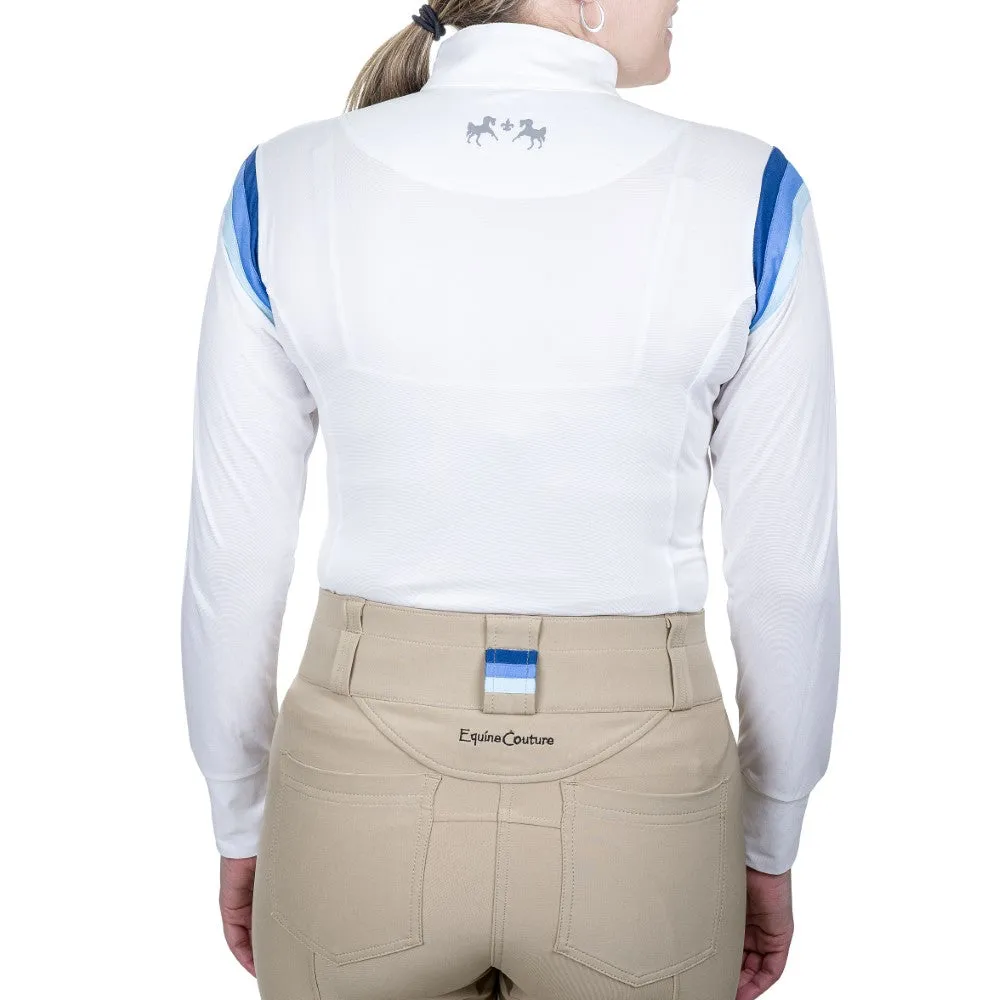 Equine Couture Gradient Long Sleeve Show Shirt