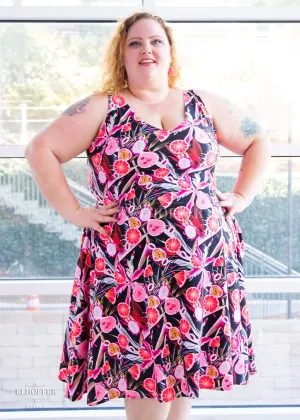Essential Aquarius Knee Length Dress - Forbidden Fruit