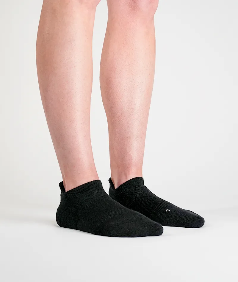 Everyday Merino Ankle Socks Black