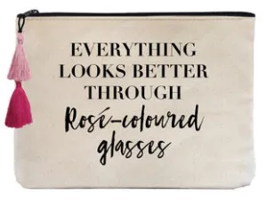 Everything Looks Better Through Rose-Colored Glasses - Flat Pouch