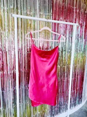 Extra Flirty Satin Mini Dress