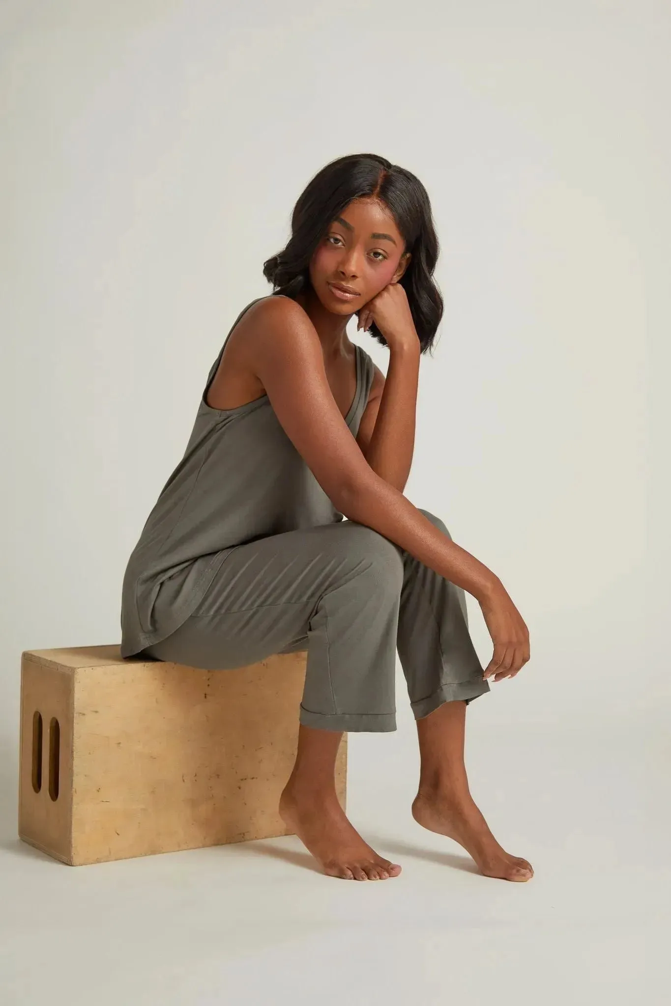 Faceplant Bamboo Capri Pajama Pant