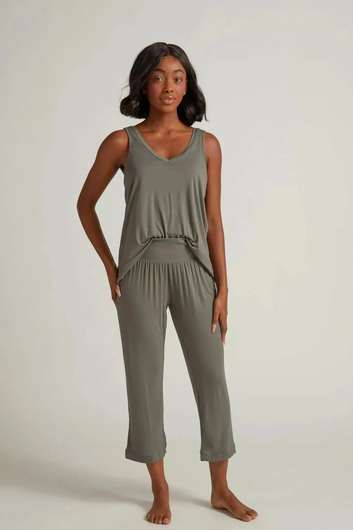 Faceplant Bamboo Capri Pajama Pant