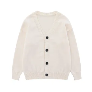 Faire Echo V-neck four button daily sweater